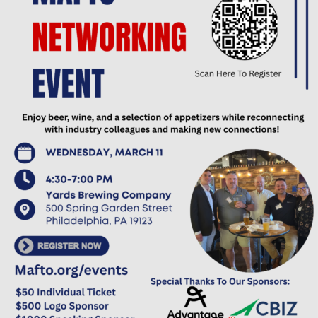 MAFTO Networking Event at Yards Brewing Company